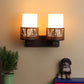 Wooden Metal Wall Light - S-155-2W - Included Bulb