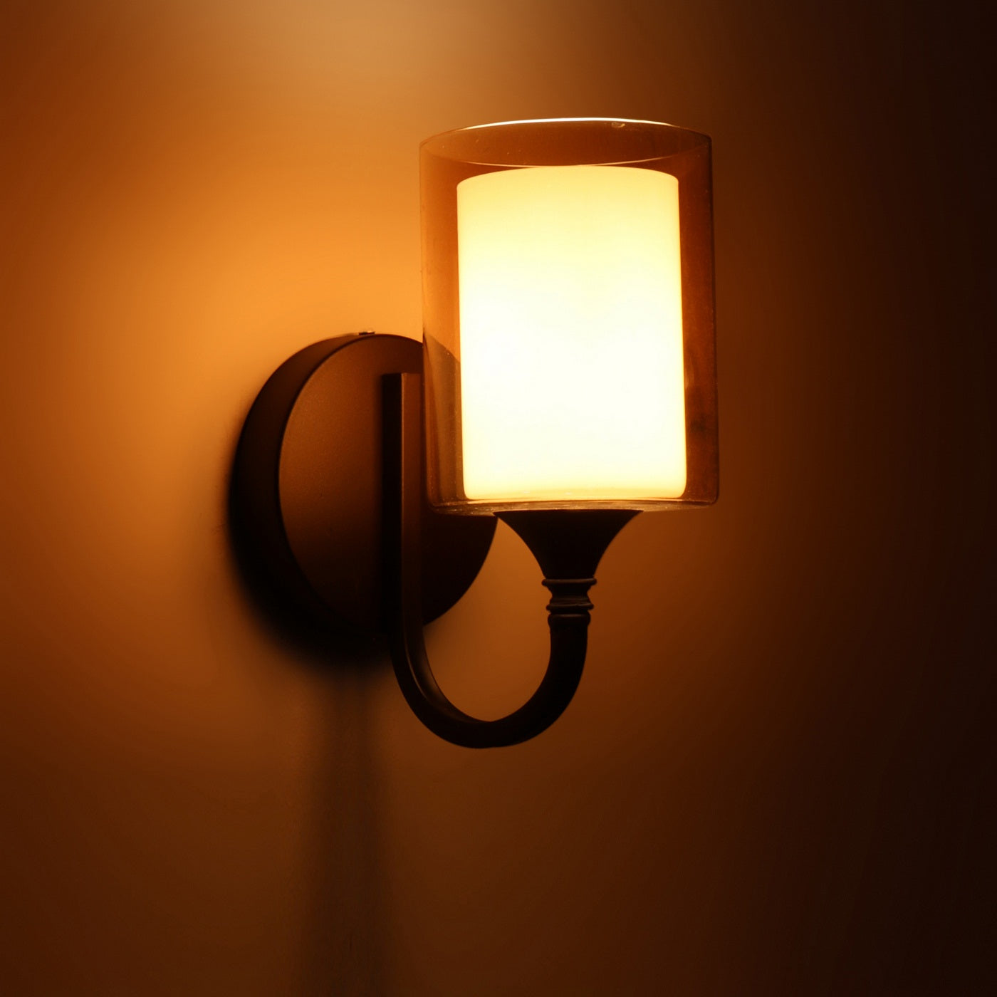 Black Metal Wall Light - S-251-1W - Included Bulb