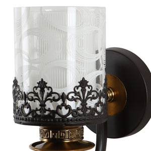 Black Metal Wall Light - S-253-1W - Included Bulb