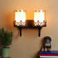 Black Metal Wall Light - S-255-2W - Included Bulb