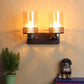 Brown Metal Wall Light - S-286-2W - Included Bulb