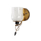 Gold Metal Wall Light - S-287-1W - Included Bulb