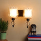 Antique Brass Metal Wall Light - S-287-2W - Included Bulb