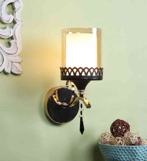 Elysian Gold and Brown Iron Wall Light  | E27 holder | Included Bulb | Eliante by Jainsons Lights