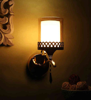 Elysian Gold and Brown Iron Wall Light  | E27 holder | Included Bulb | Eliante by Jainsons Lights
