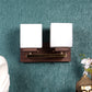 ELIANTE Key Gold and Brown Wood and Iron Wall Light - S-352-2W