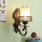 Solis Antique Gold Iron Wall Light  | E27 holder | Included Bulb | Eliante by Jainsons Lights