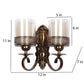 Zyla Antique Gold Iron Wall Light  | E27 holder | Included Bulb | Eliante by Jainsons Lights