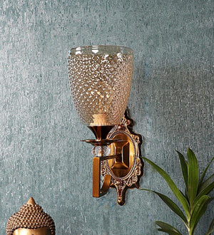 ELIANTE Antique Gold Iron Wall Light - S-468-1W