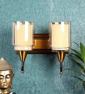 ELIANTE Antique Gold Iron Wall Light - S-469-2W