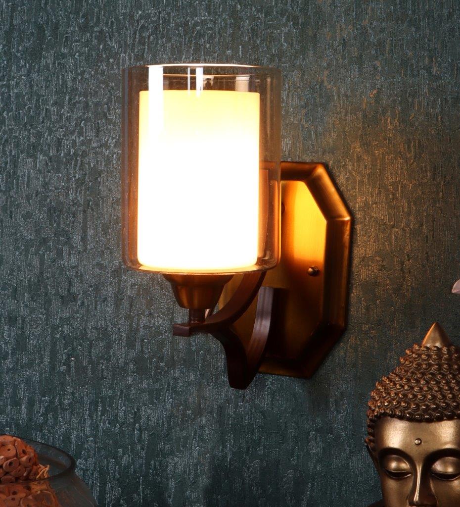 ELIANTE Haye Gold and Brown Iron Wall Light - S-470-1W