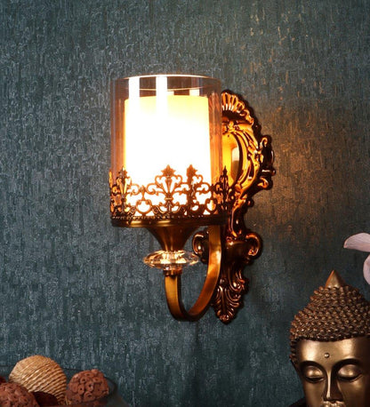ELIANTE Saye Gold Iron Wall Light - S-477-1W