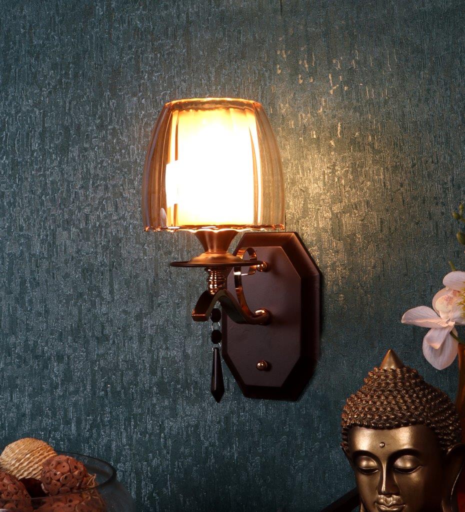 ELIANTE Daal Gold and Brown Iron Wall Light - S-481-1W