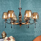 ELIANTE Gold and Brown Iron candiler - S-481-6LP