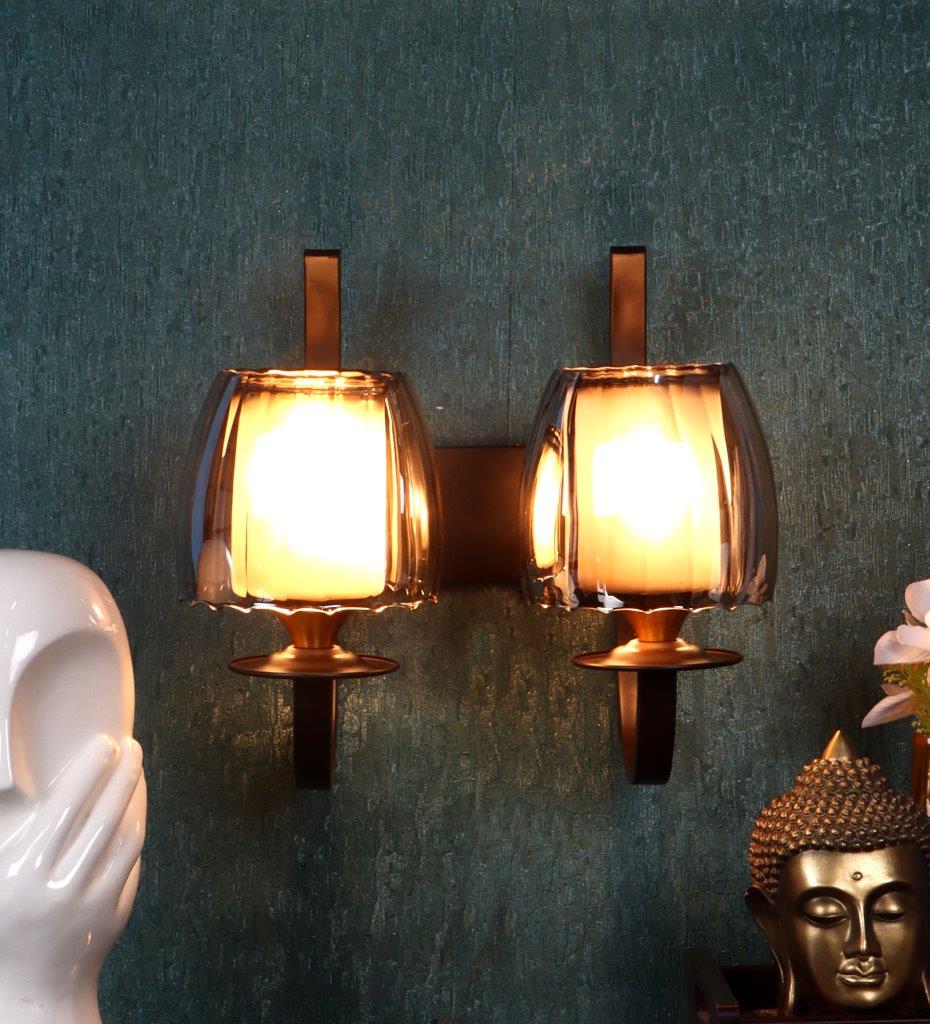 ELIANTE Zeem Brown Iron Wall Light - S-482-2W