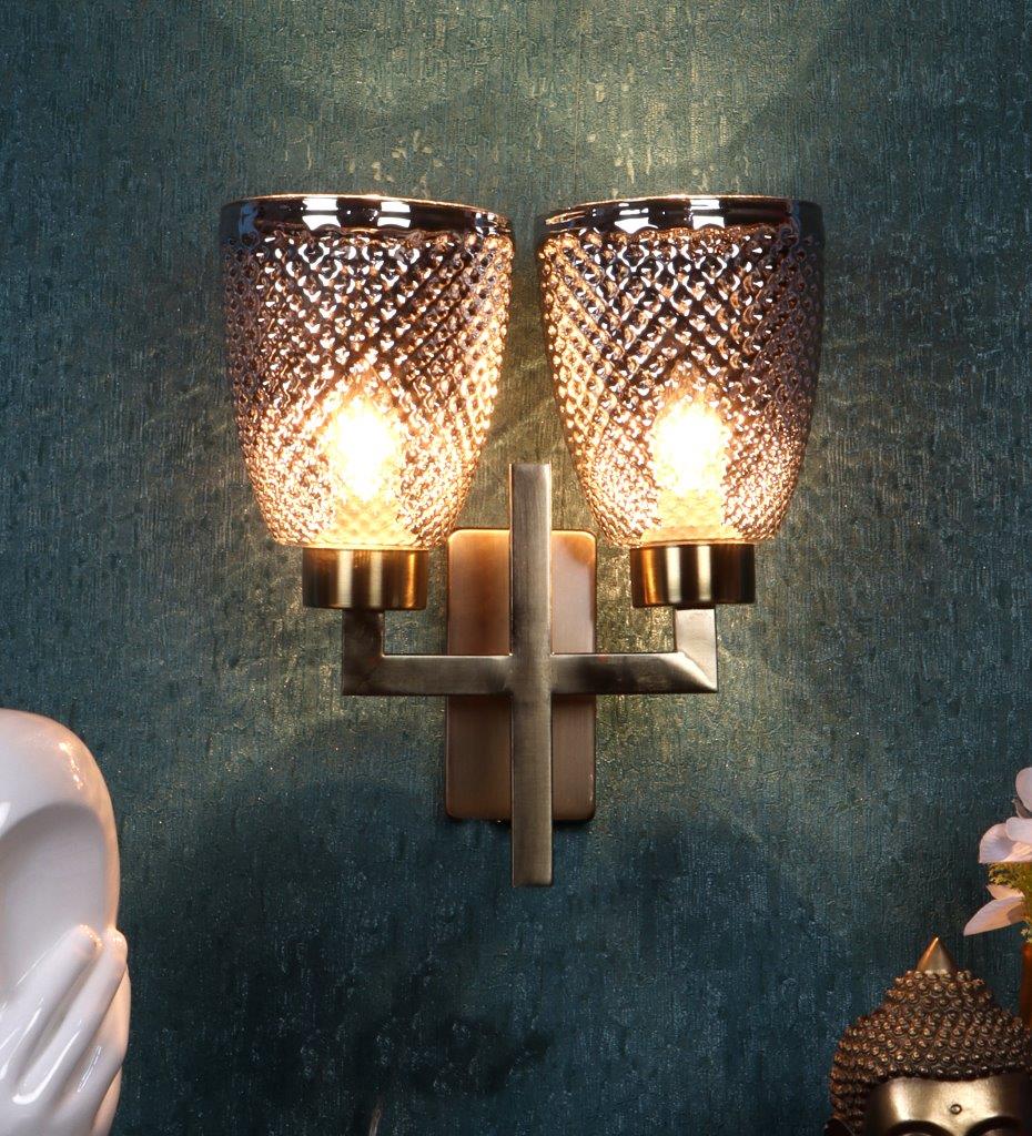 ELIANTE Tau Antique Gold Iron Wall Light - S-484-2W