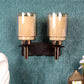 ELIANTE Zaal Gold and Brown Iron Wall Light - S-485-2W