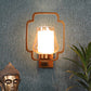 ELIANTE Antique Gold Wood Wall Light - S-488-1W