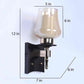 Veyra Gold and Brown Iron Wall Light  | E27 holder | Included Bulb | Eliante by Jainsons Lights