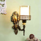 Glimmera Antique Gold Iron Wall Light  | E27 holder | Included Bulb | Eliante by Jainsons Lights