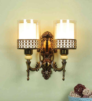 Luminae Antique Gold Iron Wall Light  | E27 holder | Included Bulb | Eliante by Jainsons Lights