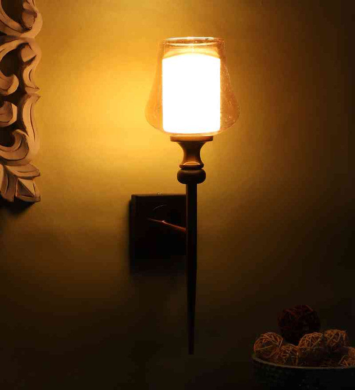 Luxora Antique Gold Iron Wall Light  | E27 holder | Included Bulb | Eliante by Jainsons Lights