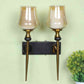 Phiora Gold and Brown Iron Wall Light  | E27 holder | Included Bulb | Eliante by Jainsons Lights