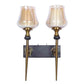 Phiora Gold and Brown Iron Wall Light  | E27 holder | Included Bulb | Eliante by Jainsons Lights