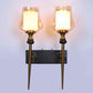 Phiora Gold and Brown Iron Wall Light  | E27 holder | Included Bulb | Eliante by Jainsons Lights