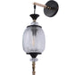 Antique Long Glass Wall Light | Designer Metal Wall Lamp for Bedroom & Living Room | 3 Years Warranty | Free Bulb