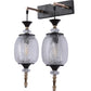 Double Antique Glass Wall Light | Luxury Metal Body Wall Lamp for Bedroom & Hallway | 3 Years Warranty | Free Bulb