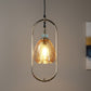Amberic Modern Glass Hanging Light for Living Room & Dining Area | Metal Ceiling Lamp with Elegant Glass Shade | 3 Years Warranty | Free Bulb