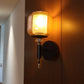 Velora Designer Amber Glass Wall Light | Decorative Metal Wall Lamp for Bedroom & Living Room | 3 Years Warranty | Free Bulb