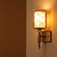 Lunara Smoky Cylinder Glass Wall Light | Gold Metal Wall Lamp for Bedroom & Living Room | 3 Years Warranty | Free Bulb