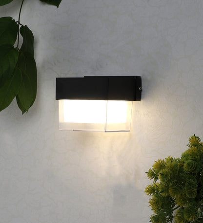 Eliante by Jainsons Lights-Outdoor Wall Light-SINGLE- GLASS-Inbuilt LED