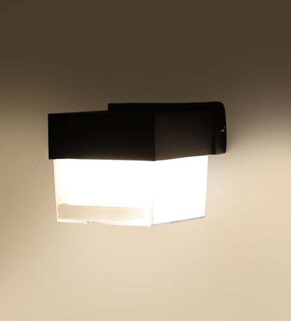 Eliante by Jainsons Lights-Outdoor Wall Light-SINGLE- GLASS-Inbuilt LED