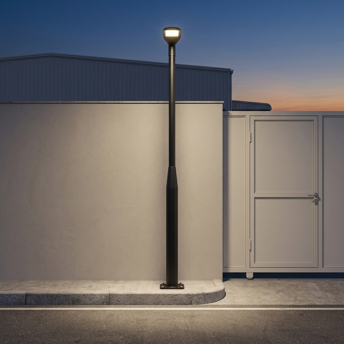 Outdoor Light Poles, Mounting Arms And Street Light Sets