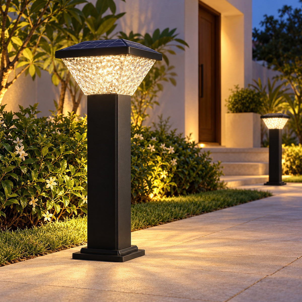 Solar LED Garden Bollards