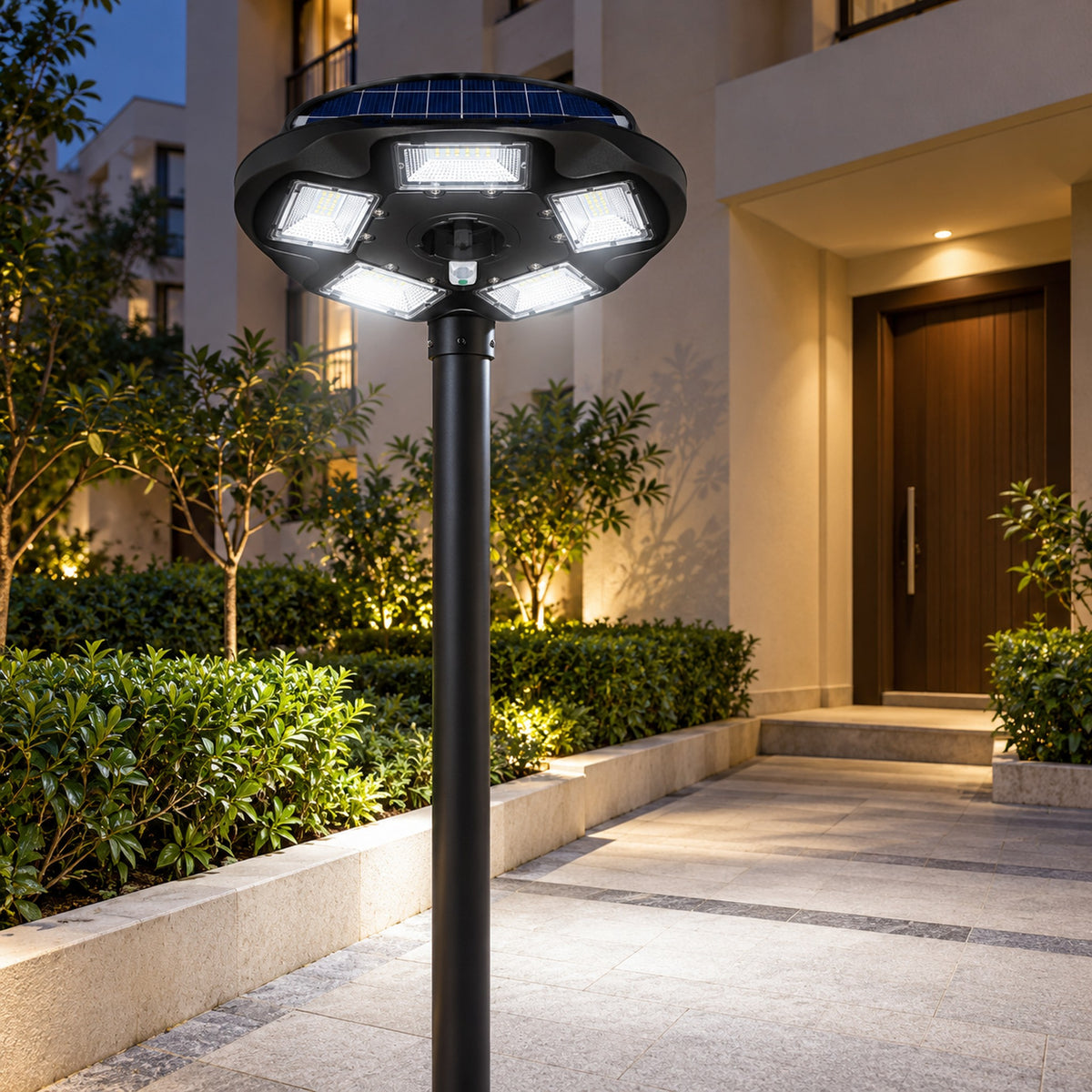 Solar LED Post Top Lights