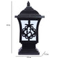 Gleonis Black Aluminium Gate Light  | B22 holder | Included Bulb | Eliante by Jainsons Lights