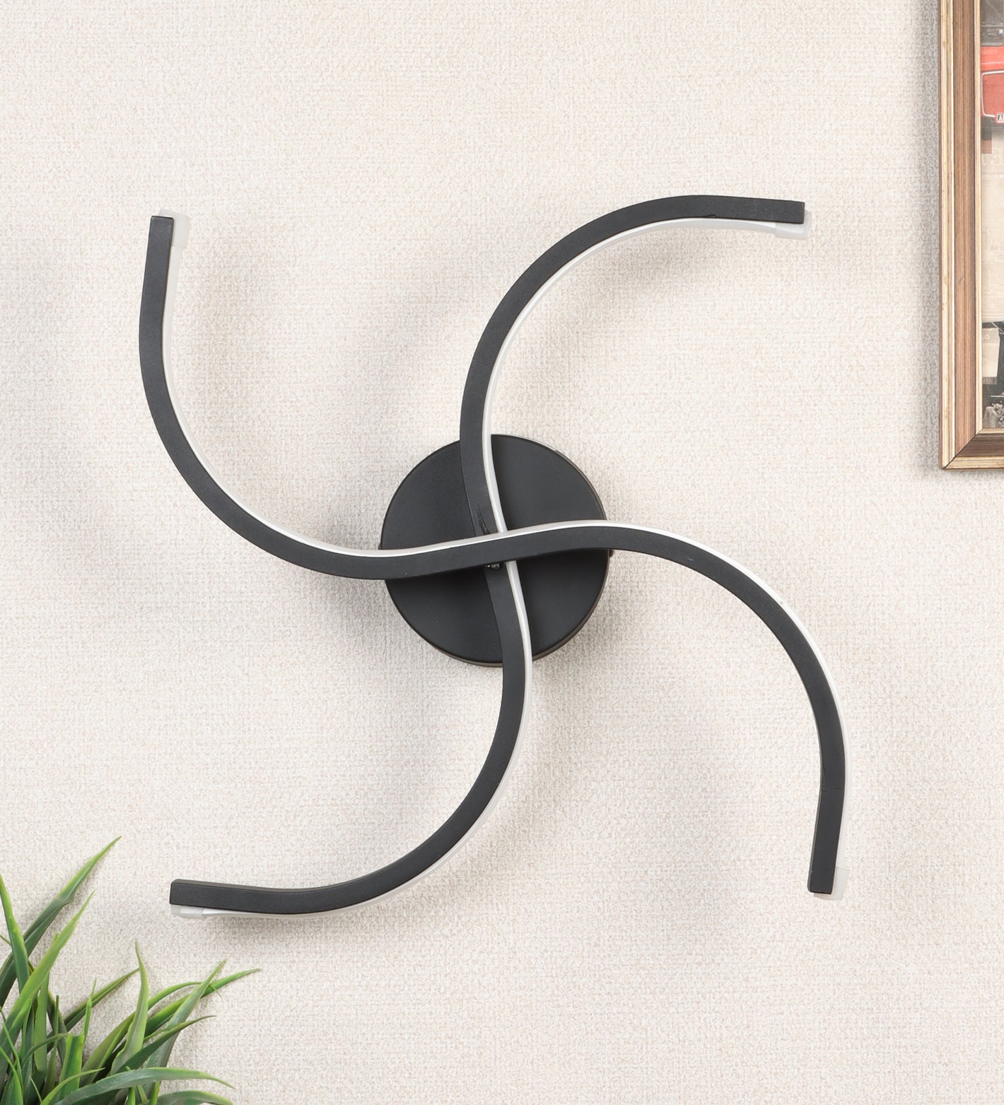 Eliante by Jainsons Lights | Black Iron Wall Light | SWASTIC-LED