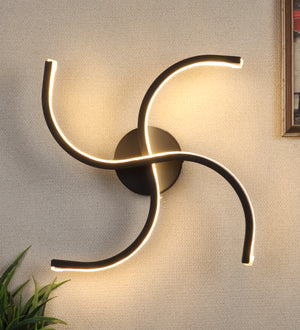 Eliante by Jainsons Lights | Black Iron Wall Light | SWASTIC-LED