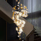 Celestara Lotus Crystal Chandelier – Elegant Floral Lighting for Luxury Interiors