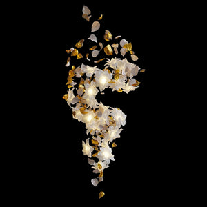 Celestara Lotus Crystal Chandelier – Elegant Floral Lighting for Luxury Interiors