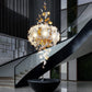 Celestara Lotus Crystal Chandelier – Elegant Floral Lighting for Luxury Interiors