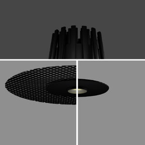 JS-TRL Black Hole 10w Round Fixed Pin Hole Cob Downlights