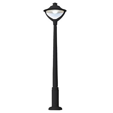 Fumangali Bepee/Remo/Gino 400 with Ektor 5000 Led Pole Lights with Pole 60w Black/Grey Made in Italy