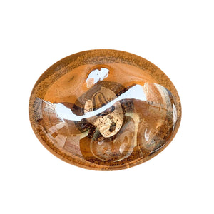 JS-SCH EMBRYO AMBER BULBLE GLASS + BLACK BASE Wall Light