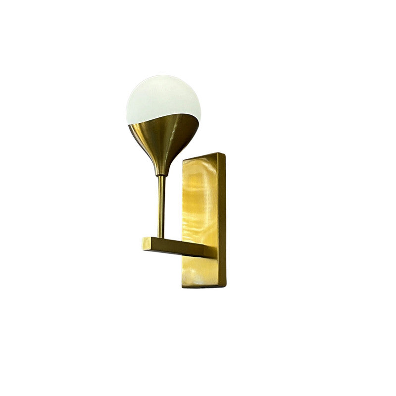 JS-SCH IRIS SINGLE/DOUBLE BRUSH BRASS Wall Light