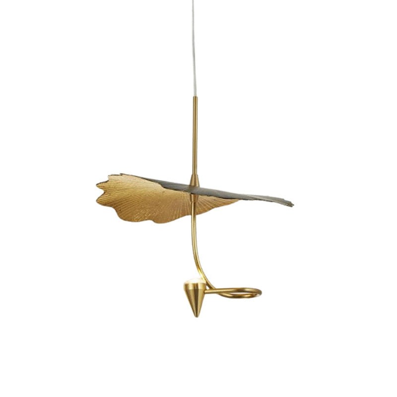 JS-SCH MAPLE HNGING BRUSH BRASS 6W Hanging Light